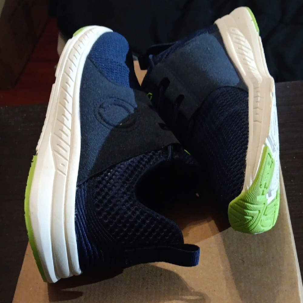 Skora Navy and Green Running Shoes Mens 8 Womens 9.5 EUC - Picture 6 of 8